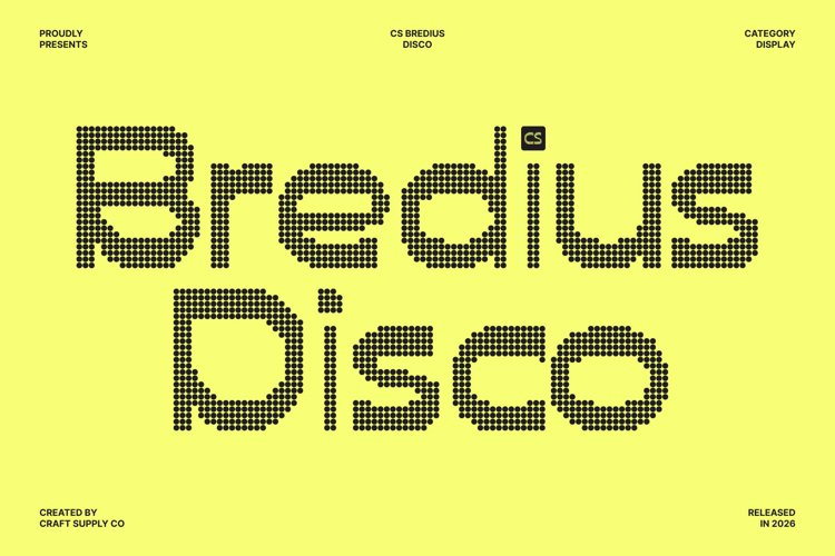 Preview of CS Bredius Disco Font