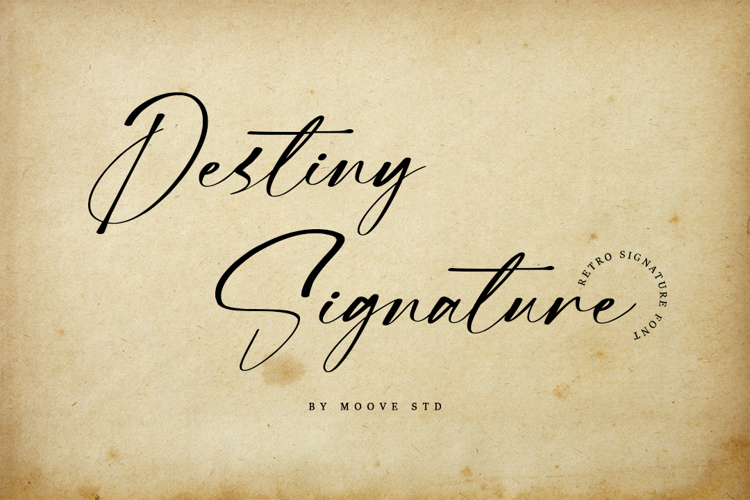 Destiny Signature Font