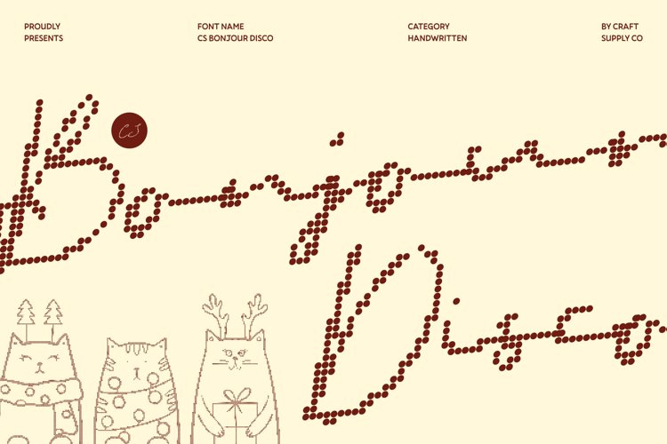Preview of CS Bonjour Disco Font