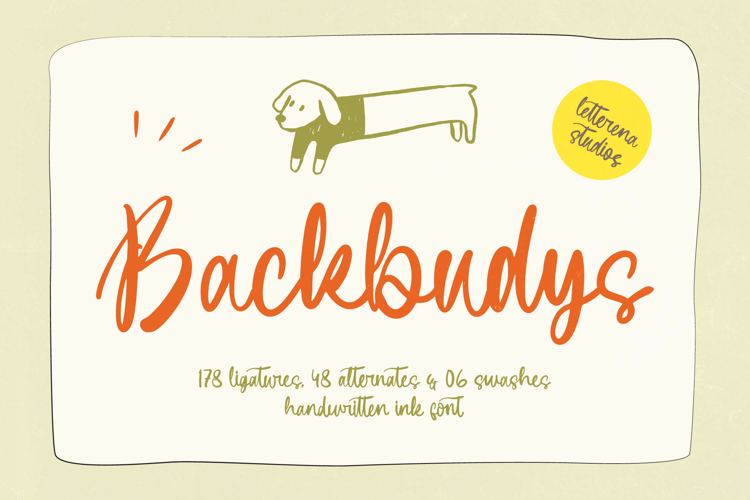 Preview of Backbudys Font
