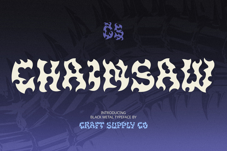 CS Chainsaw Font