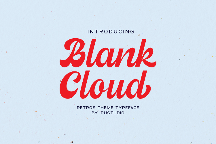 Blank Cloud Font