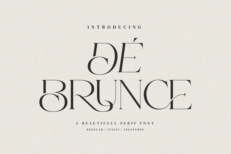 Preview of De Brunce Font