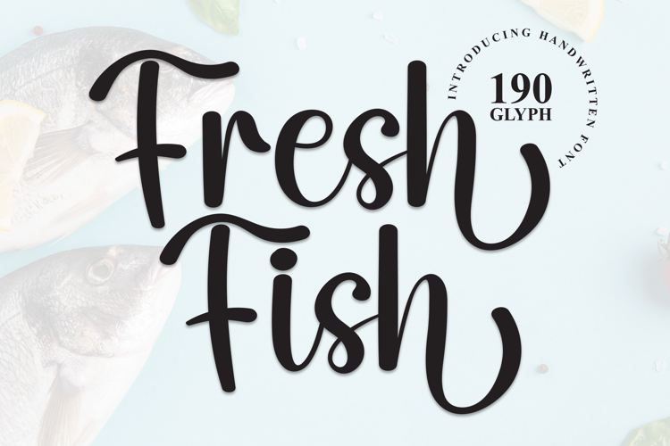 Preview of Fresh Fish Font