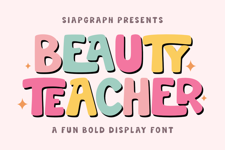 Preview of Beauty Teacher Font