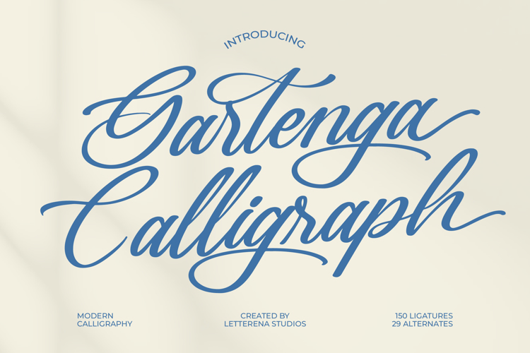 Gartenya Calligraph VERSIO Font