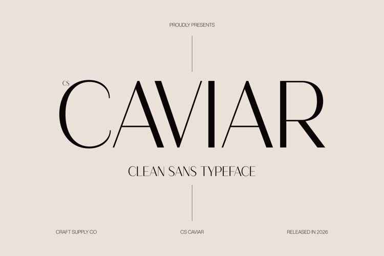 Preview of CS Caviar Font