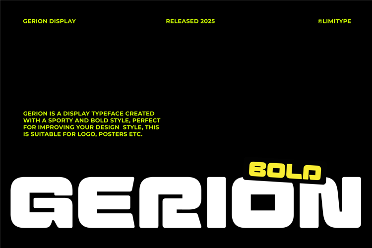Preview of Gerion - Bold Font