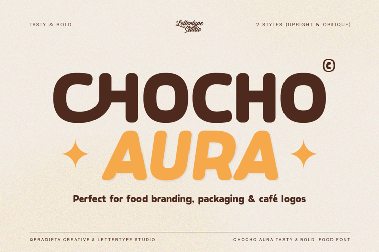 Preview of Chocho Aura Font