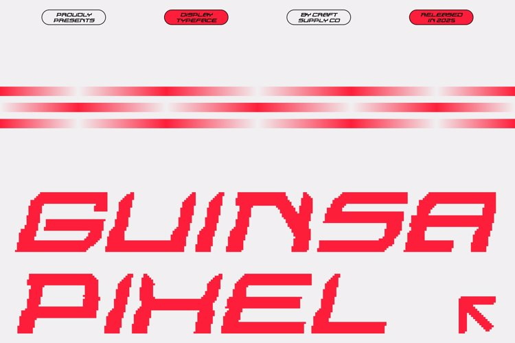 Preview of Guinsa Pixel Font