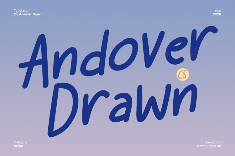 Preview of CS Andover Drawn Font