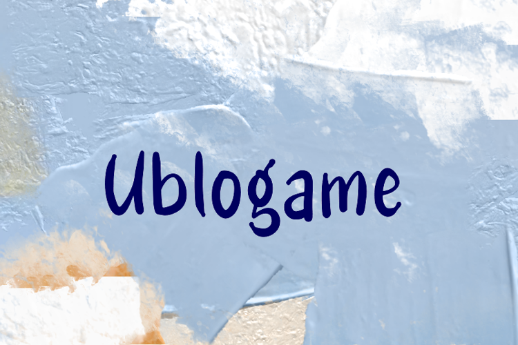 Preview of u Ublogame Font