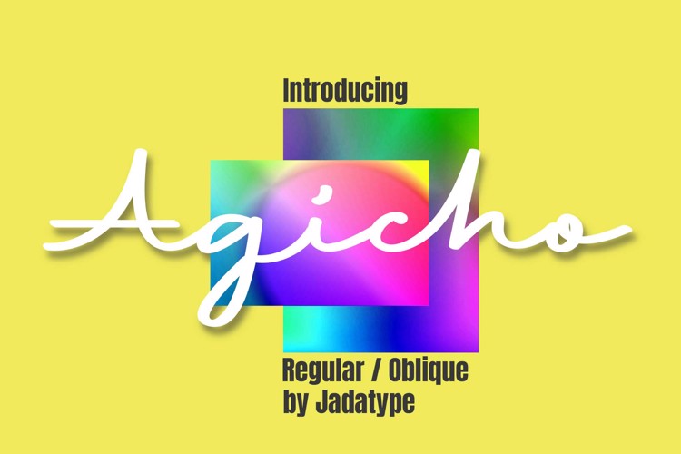 Preview of Agicho Font