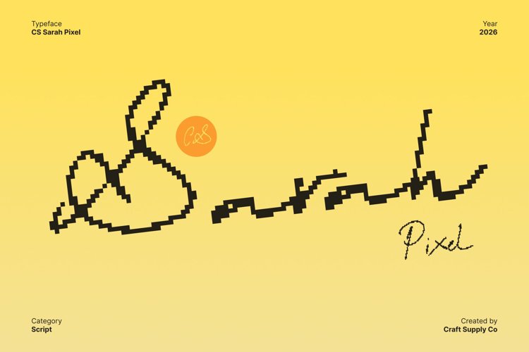 Preview of CS Sarah Pixel Font
