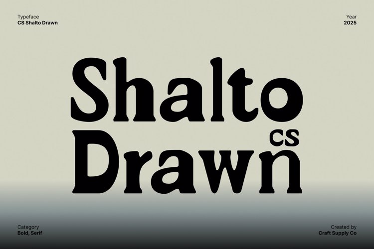 Preview of CS Shalto Drawn Font