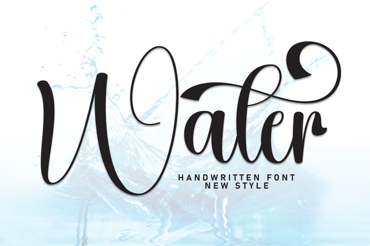 Preview of Water Font