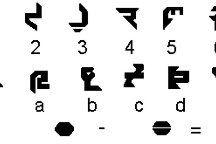 AVIAN/MYRMICAT numerals Font
