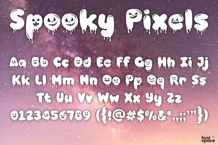 Spooky Pixels Font