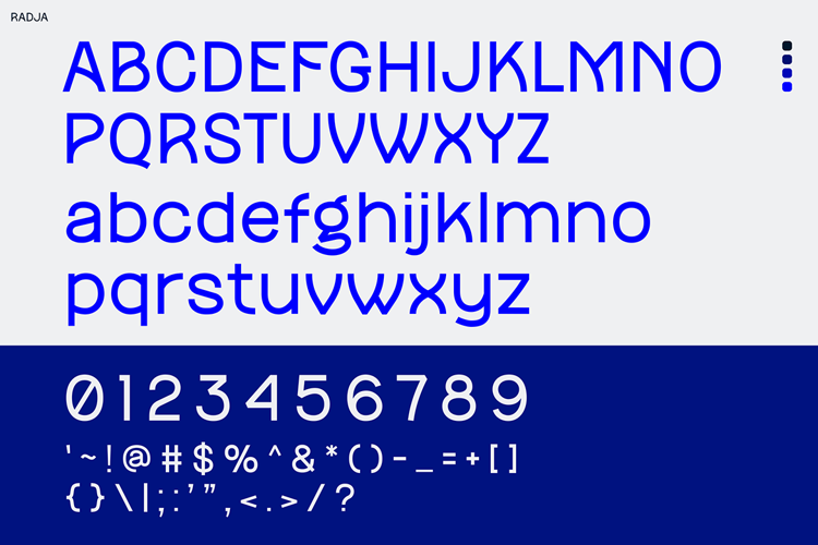 Preview of Radja Font