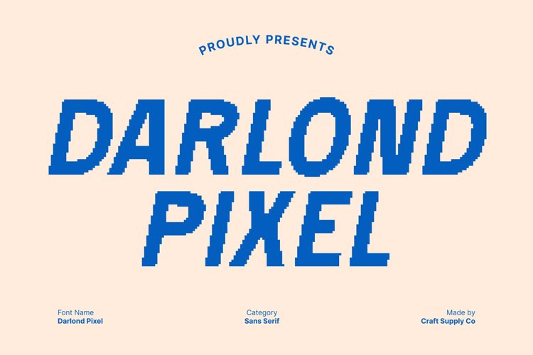 Preview of Darlond Pixel Font
