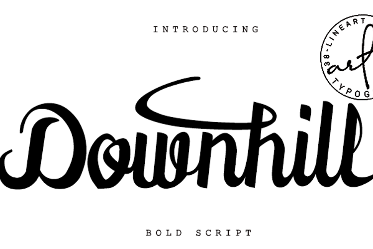 Downhill Font