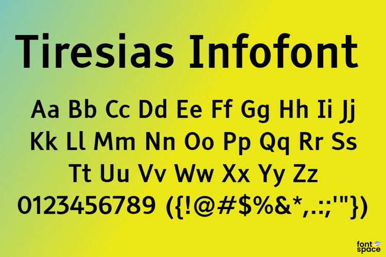 Tiresias Infofont Font