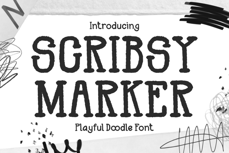 Preview of Scribsy Marker Font