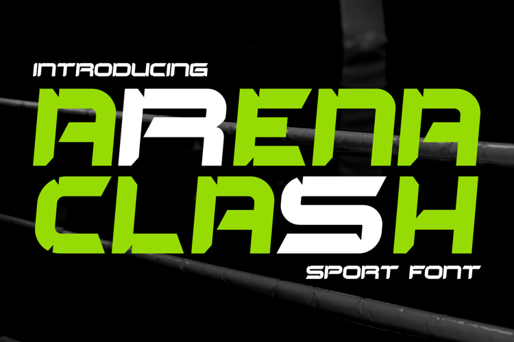 Preview of Arena Clash Font