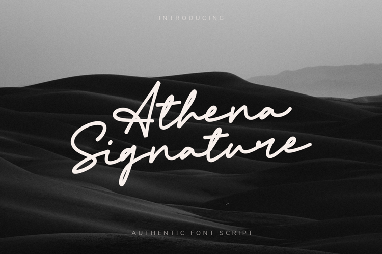 Athena Signature Font