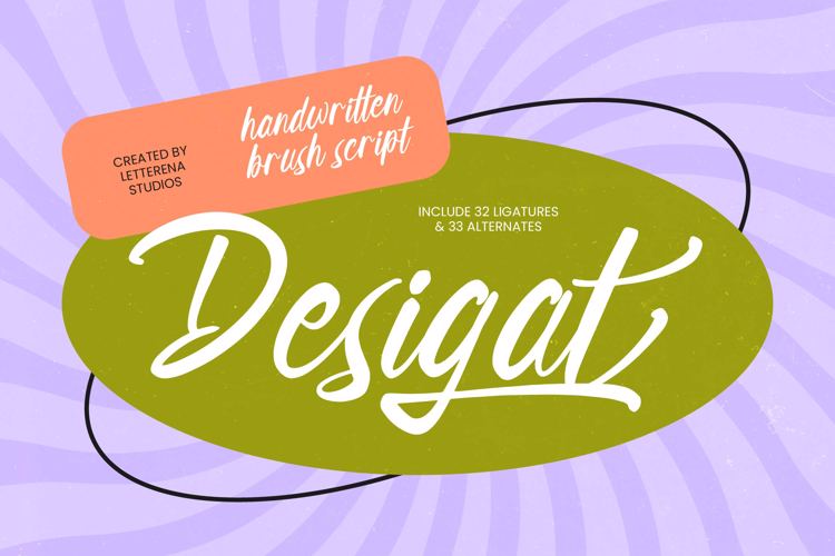 Preview of Desigat Font