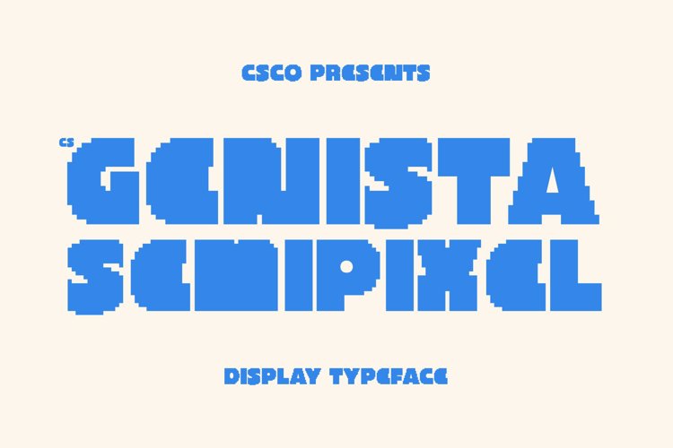 Preview of CS Genista Semipixel Font