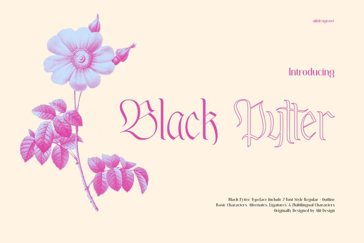 Black Pytter Font