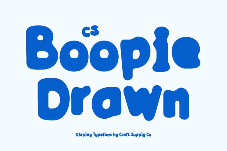 Preview of CS Boopie Drawn Font
