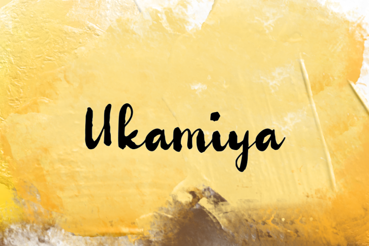 Preview of u Ukamiya Font