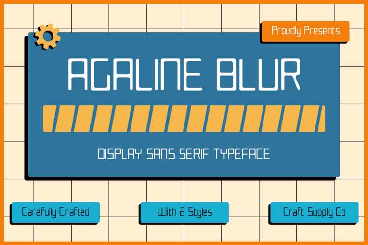 Agaline Blur Font