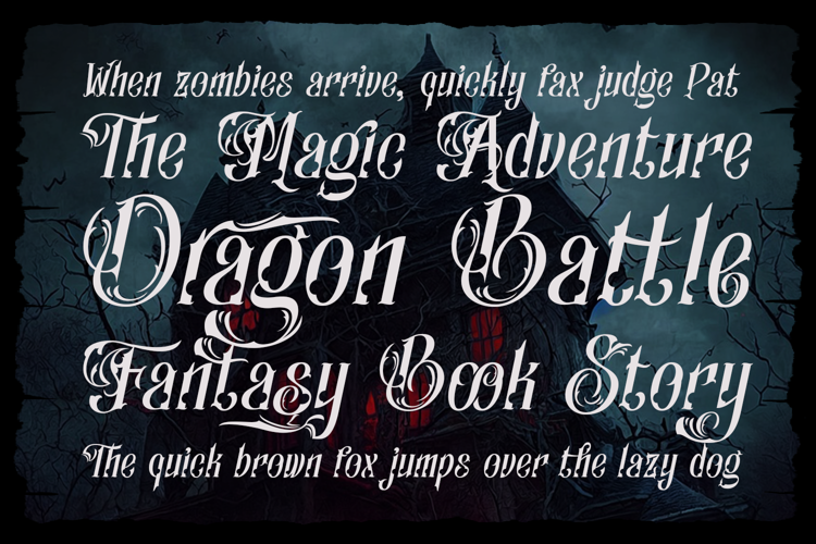 Preview of Canderagle Font