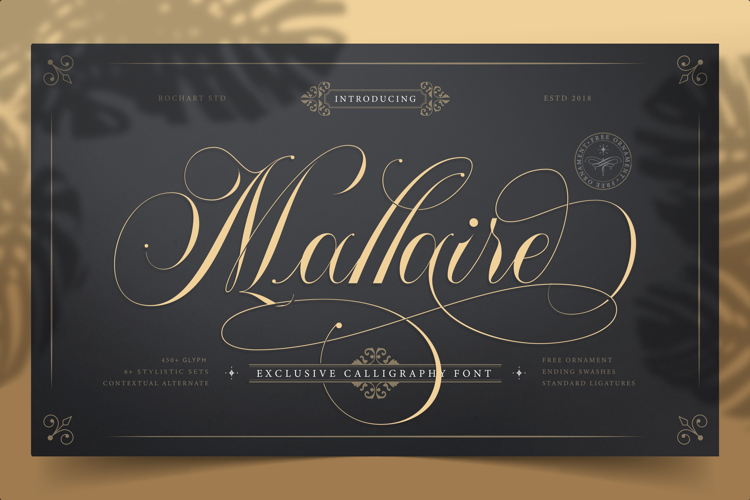Mallaire Calligraphy Font