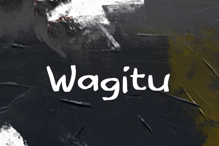 Preview of w Wagitu Font
