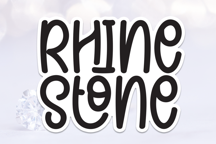 Preview of Rhine Stone Font