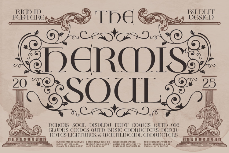 Preview of Hermis soul Font