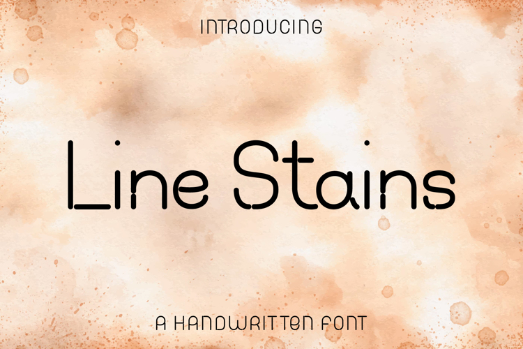 Line Stains Font