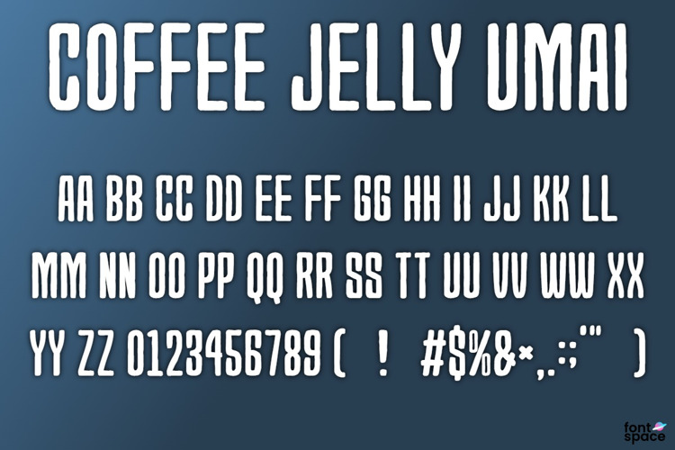 Coffee Jelly Umai Font