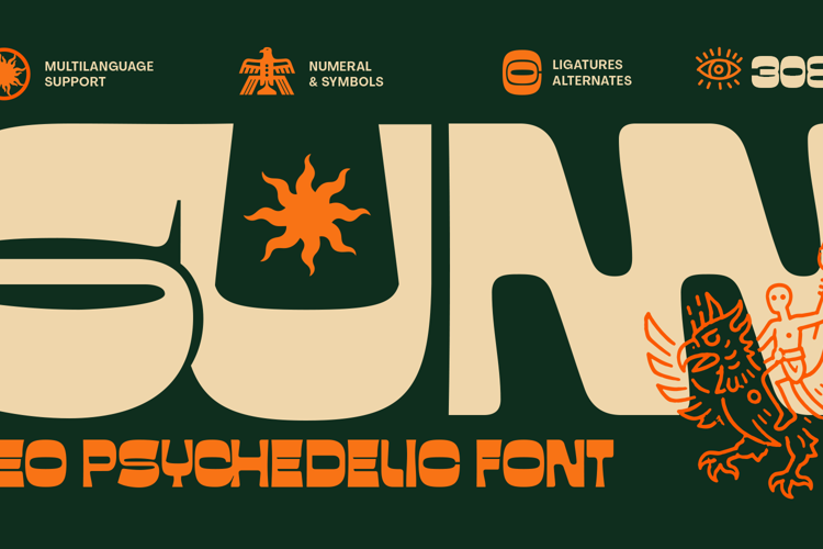 Preview of SUNN Version Font