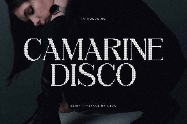 Preview of Camarine Disco Font
