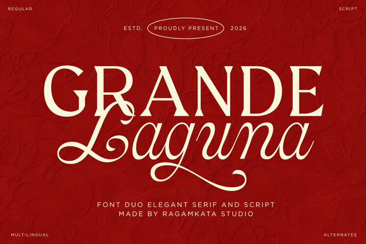 Preview of Grande Laguna Font