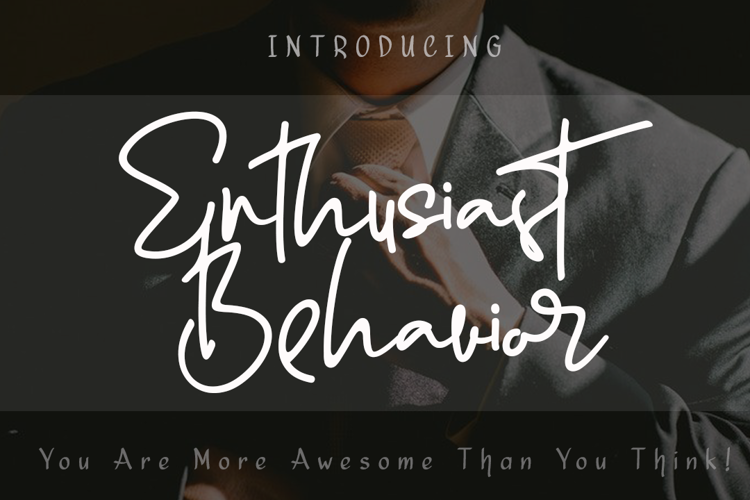 Enthusiast Behavior Font