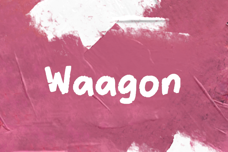 Preview of w Waagon Font