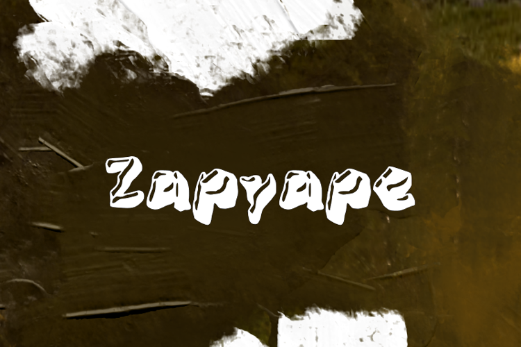 Preview of z  Zabyape Font