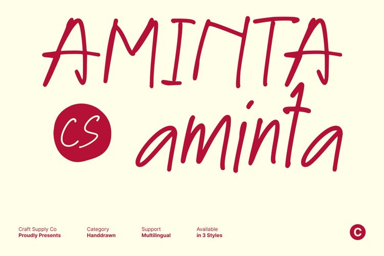 Preview of CS Aminta Font
