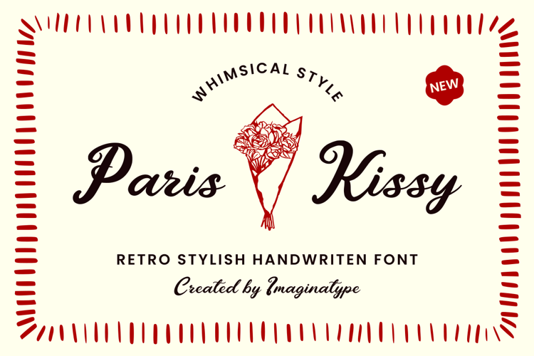 Preview of Paris Kissy - Non Commercial Us Font